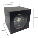 Acalava ALCB-WT03H 3層 50支裝 雪茄櫃帶濕度錶 - 雪松木、鋼琴烤漆、雙層保濕